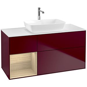 Villeroy and Boch Finion Villeroy and Boch Finion F821PCHB 120cm, cover plate matt white, shelves Oak Veneer , Peony Matt