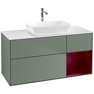 Villeroy and Boch Finion Villeroy and Boch Finion F831HBGM 120cm, cover plate white matt, shelves Peony matt lacquer, Olive Matt Lacquer