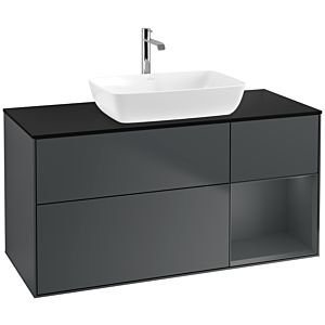 Villeroy and Boch Finion Villeroy and Boch Finion F832HGHG 120cm, cover plate black matt, shelves Midnight matt lacquer, Midnight Blue Matt Lacquer