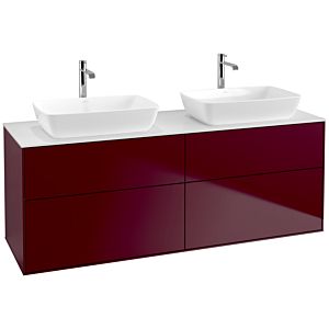 Villeroy et Boch Finion F84100HB 160x60,3cm, plaque de recouvrement blanc mat, Peony Matt