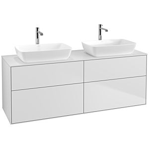 Villeroy et Boch Finion Villeroy et Boch F84100MT 160x60,3cm, plaque de finition blanc mat, laqué blanc mat