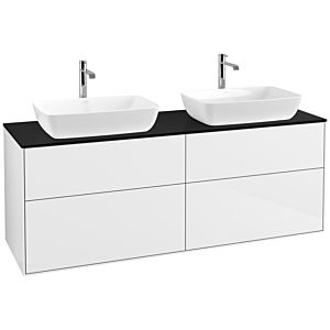 Villeroy and Boch Finion Villeroy and Boch Finion F84200GF 160x60.3cm, cover plate black matt, glossy white lacquer