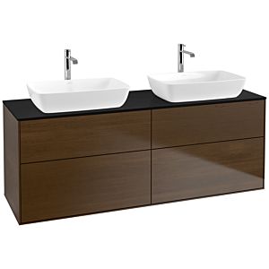 Villeroy and Boch Finion Villeroy and Boch Finion F84200GN 160x60.3cm, cover plate black matt, walnut veneer
