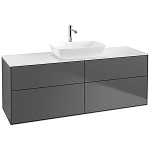 Villeroy and Boch Finion Villeroy and Boch Finion F85100GK 160x60.3cm, cover plate matt white, anthracite matt