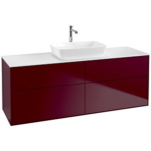 Villeroy et Boch Finion F85100HB 160x60.3cm, plaque de recouvrement blanc mat, Peony Matt