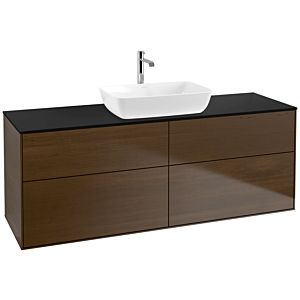 Villeroy and Boch Finion Villeroy and Boch Finion F85200GN 160x60.3cm, cover plate black matt, walnut veneer
