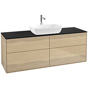 Villeroy et Boch Finion Villeroy et Boch F85200PC 160x60.3cm, plaque de finition noir mat, Oak Veneer