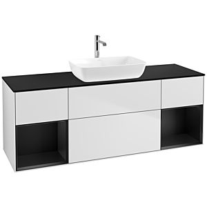 Villeroy and Boch Finion Villeroy and Boch Finion F862PDMT 160cm, cover plate black matt, shelves black matt lacquer, white matt lacquer