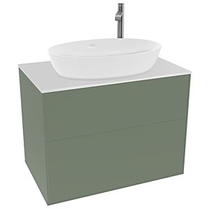 Villeroy and Boch Finion Villeroy and Boch Finion F87100GM 80x60.3cm, cover plate white matt, Olive Matt Lacquer