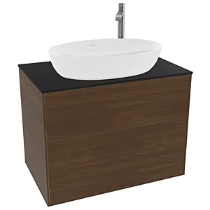 Villeroy and Boch Finion Villeroy and Boch Finion F87200GN 80x60.3cm, cover plate black matt, walnut veneer