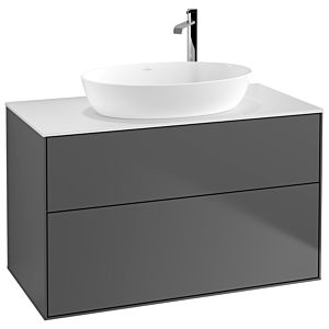 Villeroy and Boch Finion Villeroy and Boch Finion F88100GK 100x60.3cm, cover plate white matt, anthracite matt