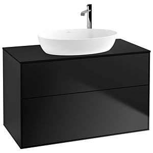 Villeroy and Boch Finion Villeroy and Boch Finion F88200PD 100x60.3cm, cover plate black matt, black matt lacquer