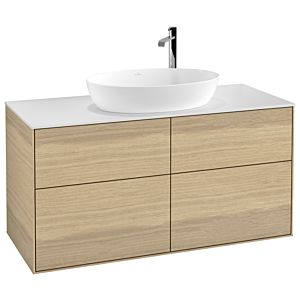 Villeroy and Boch Finion Villeroy and Boch Finion F91100PC 120x60.3cm, cover plate white matt, Oak Veneer