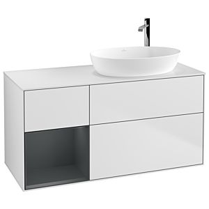 Villeroy and Boch Finion Villeroy and Boch Finion F921HGMT 120cm, cover plate white matt, shelves midnight matt lacquer, white matt lacquer
