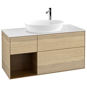 Villeroy and Boch Finion Villeroy and Boch Finion F941GNPC 120cm, cover plate white matt, shelves Walnut Veneer , Oak Veneer