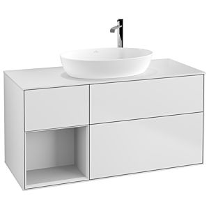 Villeroy and Boch Finion Villeroy and Boch Finion F941MTMT 120cm, cover plate white matt, shelves white matt lacquer, white matt lacquer