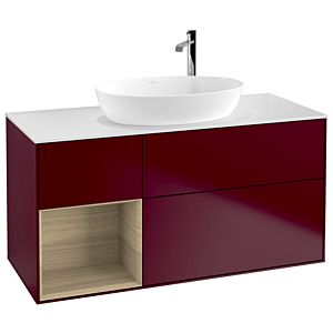 Villeroy and Boch Finion Villeroy and Boch Finion F941PCHB 120cm, cover plate white matt, shelves Oak Veneer , Peony Matt