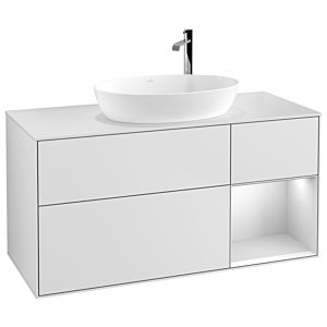 Villeroy and Boch Finion Villeroy and Boch Finion F951MTMT 120cm, cover plate white matt, shelves white matt lacquer, white matt lacquer