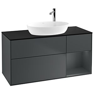Villeroy and Boch Finion Villeroy and Boch Finion F952HGHG 120cm, cover plate black matt, shelves Midnight matt lacquer, Midnight Blue Matt Lacquer