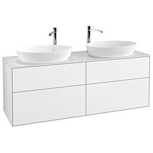 Villeroy und Boch Finion Waschtischunterschrank F96100GF 160x60,3cm, Abdeckplatte white matt, Glossy white lacquer