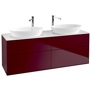 Villeroy et Boch Finion F96100HB 160x60,3cm, plaque de recouvrement blanc mat, Peony Matt