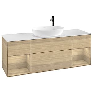 Villeroy and Boch Finion Villeroy and Boch Finion F981PCPC 160cm, cover plate white matt, shelves Oak Veneer , Oak Veneer