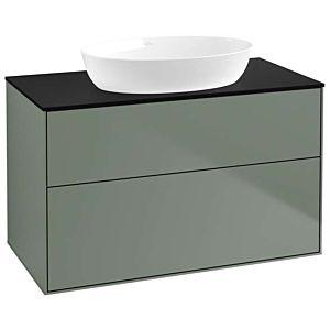Villeroy and Boch Finion Villeroy and Boch Finion FA0200GM 100x60.3cm, cover plate black matt, Olive Matt Lacquer