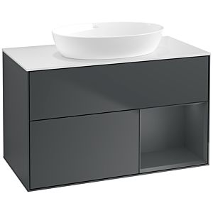 Villeroy and Boch Finion Villeroy and Boch Finion FA21HGHG 100cm, cover plate white matt, shelves Midnight matt lacquer, Midnight Blue Matt Lacquer