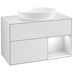 Villeroy and Boch Finion Villeroy and Boch Finion FA21MTMT 100cm, cover plate white matt, shelves white matt lacquer, white matt lacquer