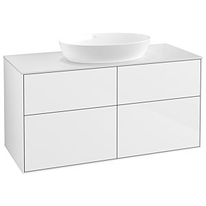 Villeroy et Boch Finion Villeroy et Boch FA3100GF 120x60,3cm, plaque de recouvrement blanc mat, laqué blanc brillant