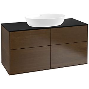 Villeroy and Boch Finion Villeroy and Boch Finion FA3200GN 120x60.3cm, cover plate black matt, walnut veneer