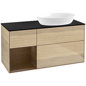 Villeroy and Boch Finion Villeroy and Boch Finion FA42GNPC 120cm, cover plate black matt, shelves Walnut Veneer , Oak Veneer