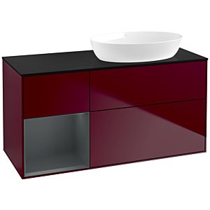 Villeroy and Boch Finion Villeroy and Boch Finion FA42HGHB 120cm, cover plate black matt, shelves midnight matt lacquer, Peony Matt