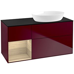 Villeroy and Boch Finion Villeroy and Boch Finion FA42PCHB 120cm, cover plate black matt, shelves Oak Veneer , Peony Matt