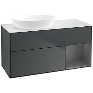 Villeroy and Boch Finion Villeroy and Boch Finion FA51GKHG 120cm, cover plate white matt, shelves anthracite matt lacquer, midnight Blue Matt Lacquer