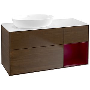 Villeroy and Boch Finion Villeroy and Boch Finion FA51HBGN 120cm, cover plate white matt, shelves Peony matt lacquer, Peony veneer