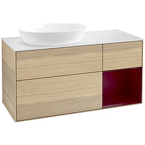 Villeroy and Boch Finion Villeroy and Boch Finion FA51HBPC 120cm, cover plate white matt, shelves Peony matt lacquer, Oak Veneer