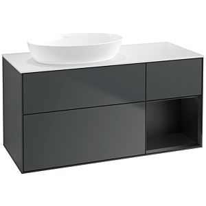 Villeroy and Boch Finion Villeroy and Boch Finion FA51PDHG 120cm, cover plate white matt, shelves black matt lacquer, midnight Blue Matt Lacquer