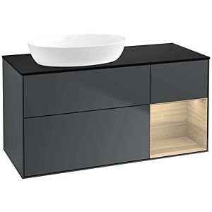 Villeroy and Boch Finion Villeroy and Boch Finion FA52PCHG 120cm, cover plate black matt, shelves Oak Veneer , midnight Blue Matt Lacquer