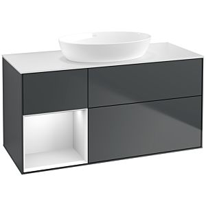 Villeroy and Boch Finion Villeroy and Boch Finion FA61MTHG 120cm, cover plate white matt, shelves white matt lacquer, midnight Blue Matt Lacquer