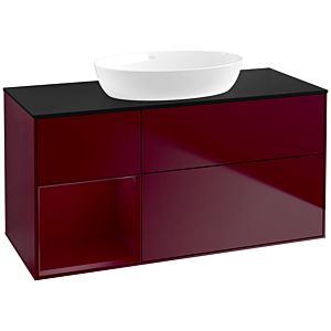 Villeroy and Boch Finion Villeroy and Boch Finion FA62HBHB 120cm, cover plate black matt, shelves Peony matt lacquer, Peony Matt