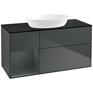 Villeroy and Boch Finion Villeroy and Boch Finion FA62HGHG 120cm, cover plate black matt, shelves Midnight matt lacquer, Midnight Blue Matt Lacquer