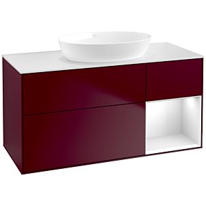 Villeroy and Boch Finion Villeroy and Boch Finion FA71GFHB 120cm, cover plate white matt, shelves Glossy white lacquer, Peony Matt