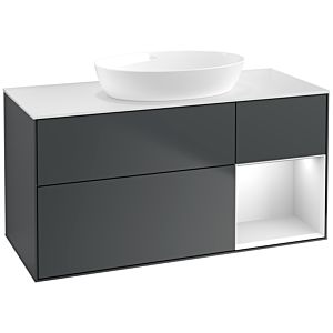 Villeroy and Boch Finion Villeroy and Boch Finion FA71MTHG 120cm, cover plate white matt, shelves white matt lacquer, midnight Blue Matt Lacquer