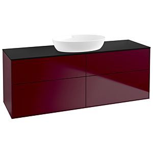Villeroy und Boch Finion Waschtischunterschrank FA9200HB 160x60,3cm, Abdeckplatte black matt, Peony Matt