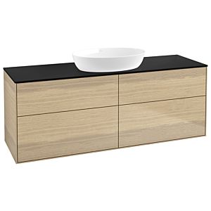Villeroy and Boch Finion Villeroy and Boch Finion FA9200PC 160x60.3cm, cover plate black matt, Oak Veneer