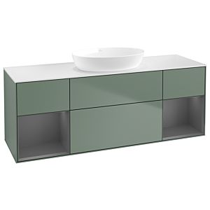 Villeroy and Boch Finion Villeroy and Boch Finion FD01GKGM 120cm, cover plate white matt, shelves anthracite matt lacquer, Olive Matt Lacquer