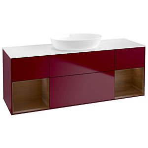 Villeroy and Boch Finion Villeroy and Boch Finion FD01GNHB 120cm, cover plate white matt, shelves Walnut Veneer , Peony Matt