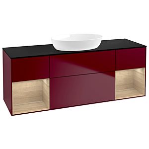 Villeroy and Boch Finion Villeroy and Boch Finion FD02PCHB 120cm, cover plate black matt, shelves Oak Veneer , Peony Matt