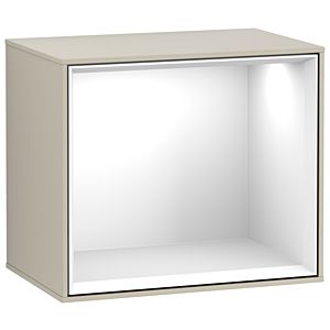 Villeroy und Boch Finion Regalmodul FD10GFHH 41,8x35,6x27cm, Regal Glossy White, Sand Matt Lacquer